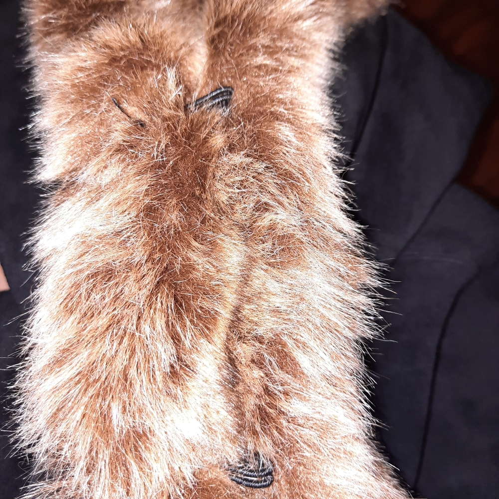 Mossimo Small Genuine Leather Shell Wool Jacket - image 4